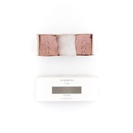 Coffret Cadeau 3 Paires De Chaussettes Fille Avec Dentelle 6-12 Mois Bamboom