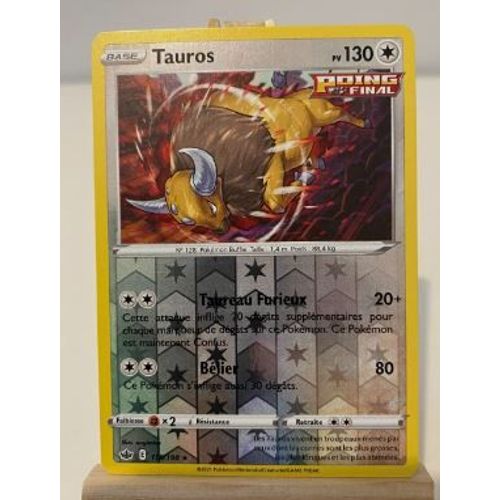 Pokemon Tauros 115 / 198 Reverse Epée Et Bouclier 6