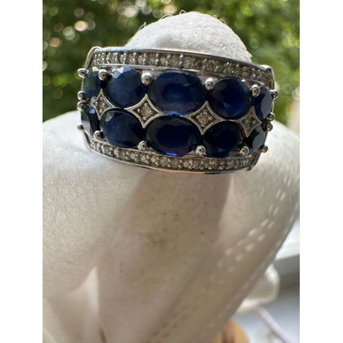 Bijoux Bague Saphir Diamants