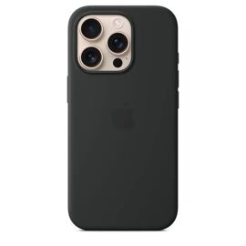 Apple - Coque de protection pour téléphone portable - compatibilité avec MagSafe - silicone - noir - pour iPhone 16 Pro