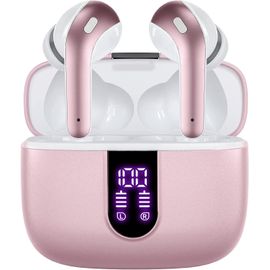 Casque Sans Fil Avec Microphone Et Commande Tactile Rose