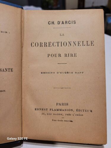 La Correctionnelle Pour Rire ... Ch. D'Arcis