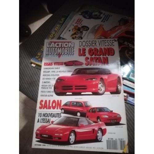 L'Action Automobile 348 De 1990 Honda Nsx,Civic,Crx 1.6i Vtec,Audi Coupe S2,Toyota Previa,Ford Escort,Orion,Fiesta Turbo,Renault 19 Txi,5 Gt Turbo,Peugeot 205d Turbo,Dodge Viper,Lamborghini Diablo,Alp