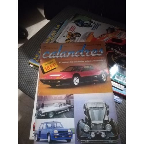 Calandres 10 De 1982 Doval Shadow B,Ferrari 512 Bb,Stutz Royale Limousine,Bizzarrini Gt America,Spider Europa Pininfarina,Lotus Elite,Cx Gti,De Tomaso Pantera,540k,Renault 5 Turbo,Mardikian 350 Gts,Ba