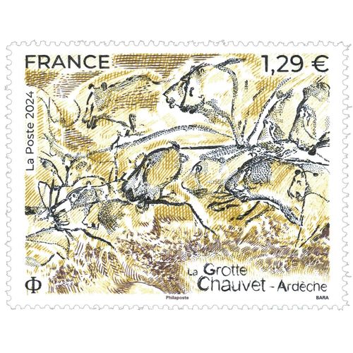 France 2024, Très Beau Timbre Neuf** Luxe Yvert 5821, La Grotte Chauvet - Ardèche.