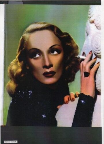 Portrait De Marlene Dietrich Actrice Et Chanteuse Allemande 1901- 1992
