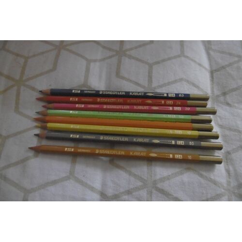 Crayons De Couleur Aquarelle Staedtler Karat 124 Lot De 8 Assorties Lot N° 1