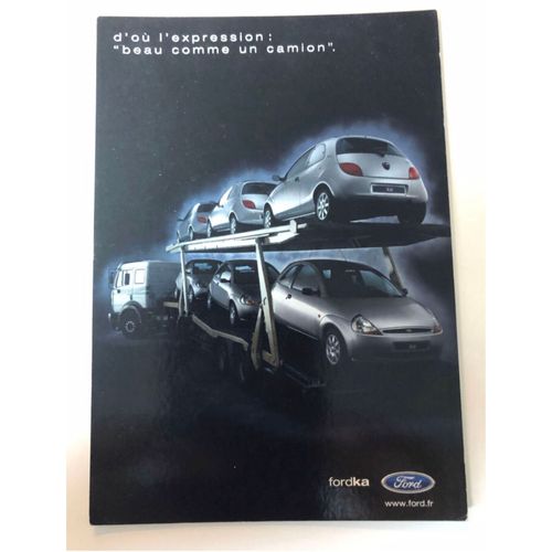 Carte Postale Publicitaire Voiture Ford Ka