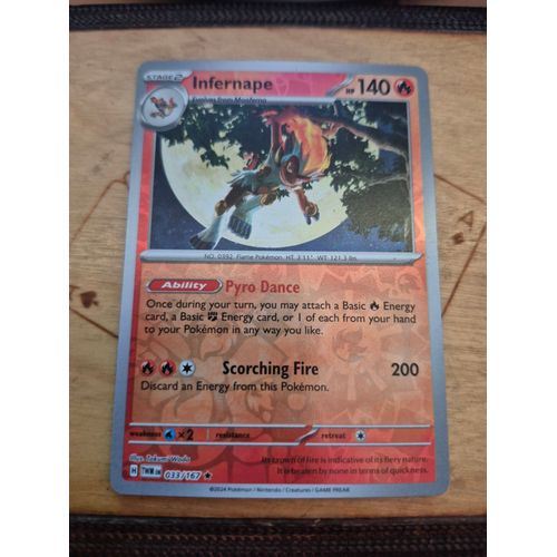 Carte Pokémon Infernape 033/167 - Simiabraz