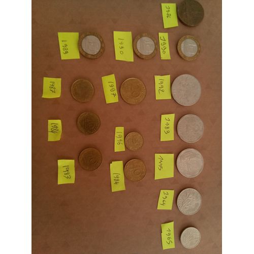 Lot Pièces En Franc
