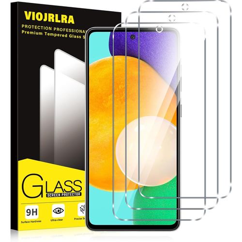 Ersan-Verre Trempé [3 Pièces] Pour Samsung Galaxy A52/A53 5g, Dureté 9h Film Protection Écran, Ultra Résistant Vitre Protecteur, Clarté Hd, Sans Bulles, Anti-Rayures