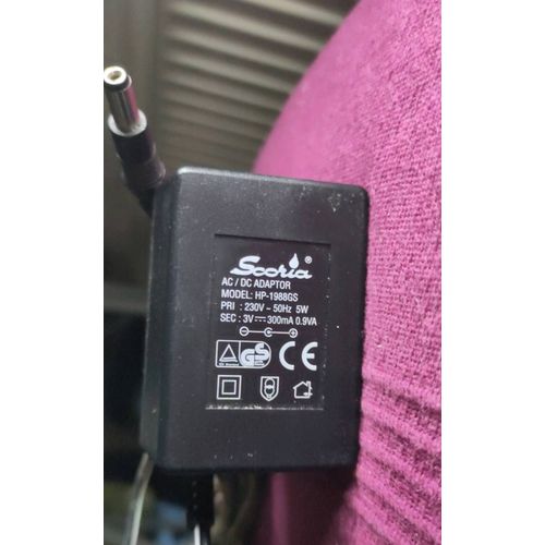 Chargeur Original Scoria Netzteil HP-1988GS Output: 3V 300mA adaptateur secteur transformateur alimentation électrique adapter cargador Eu plug 5.5mm * 2.1mm