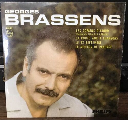 Georges Brassens - Les Copains D' Abord, La Route Aux 4 Chansons, Le 22 Septembre, Le Mouton De Panurge - Cd Single 4 Titres