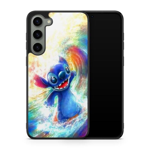Coque De Téléphone Compatible Avec Samsung Galaxy S23 Plus Lilo Stitch Disney Tortue Ohana Citation Case Swag Princesse Alice Mozaique Blanche Neige Cendrillon Ref 451