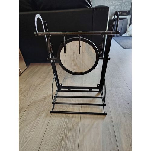 Miroir rond fer forgé attache murale