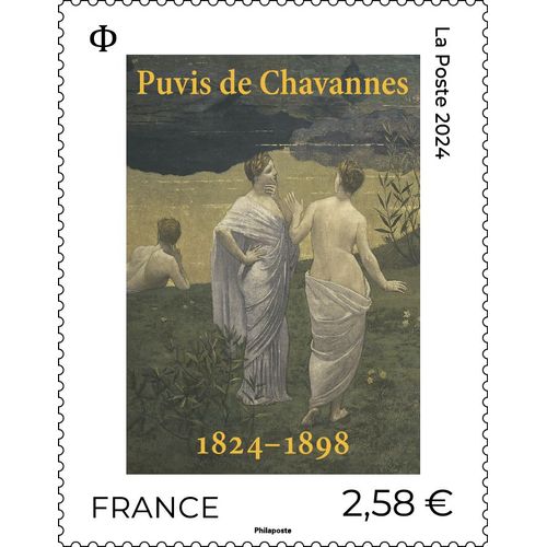 France 2024, Très Beau Timbre Neuf** Luxe Yvert 5818, Tableau, Oeuvre De Puvis De Chavannes : "Le Bois Sacré Cher Aux Arts Et Aux Muses".