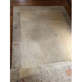 Tapis Gabbeh Beige Fait Main 166cm X 243cm