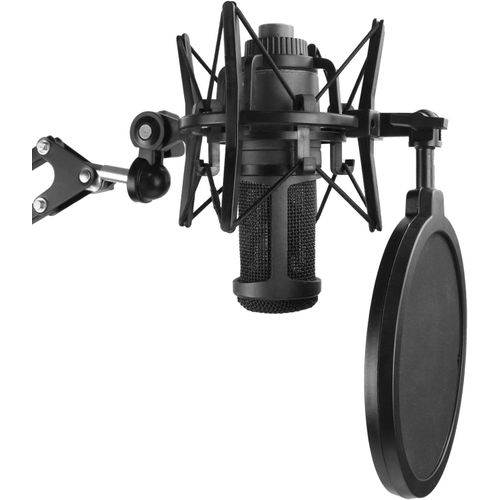 ASFASFq-AT2020 Suspension Antichoc Professionnelle avec Filtre anti-pop pour Réduire le Bruit de Vibration du Microphone, Support Antichoc pour Micro à Condensateur AT2020 AT2020USB + par