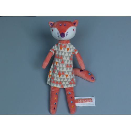 Doudou Renard Orange Robe Kimbaloo