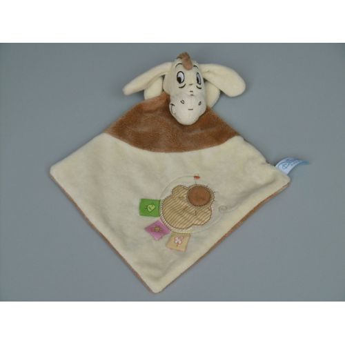 Doudou Bourriquet Plat Beige Marron Disney