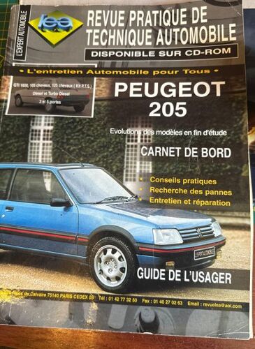 Revue Technique Expert Peugeot 205 Gti 1600 105 Et 125 Cv Kit P.Ts Diesel & Turbo Diesel