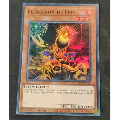 Yu Gi Oh Ra01 Fr002 Floraison De Feu Super Rare