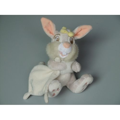 Doudou Peluche Lapin Daisy Amie De Panpan Mouchoir Fleur 18 Cm Disney