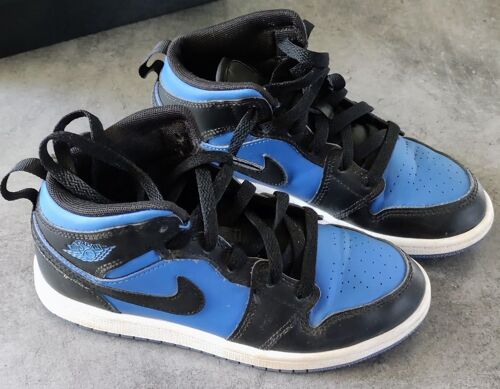 Nike Air Jordan 1 Mid Noir Bleu Royal T32