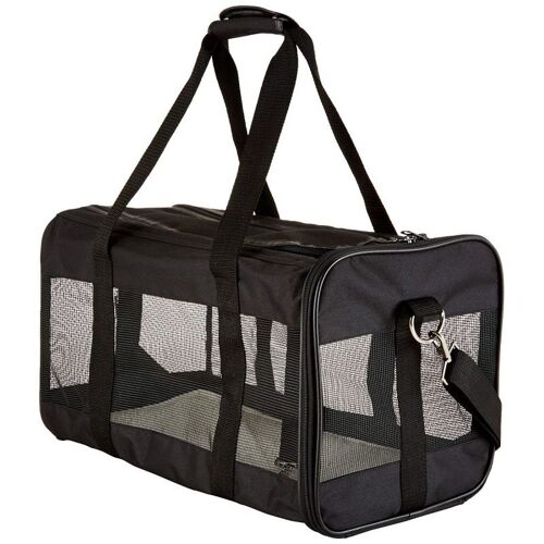 Sac De Transport À Parois Souples Pour Animal De Compagnie Noir Taille M 42x24x25cm