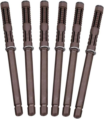 [6 Pièce] Ø12x120 Mm Concealed Flottant Support De Tablette Montage Mural Supports Étagères - Lourd Devoir Support Invisible Supports À Tablette Cachés Pour Diy Etagères Murale Conseil Flottant