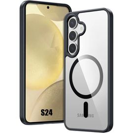 Coque Pour Samsung Galaxy S24 - Protection Antichoc Avec Cercle Magnétique - Noir - E.F.Connection