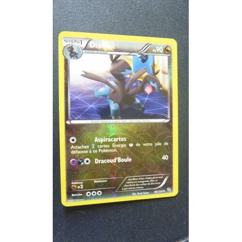 Carte Pokemon Française Semi Rare - Diamat - 90 Pv - N° 96/124 - Série Noir § Blanc Dragons Exaltés En Version Reverse Brillante