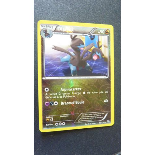 Carte Pokemon Française Semi Rare - Diamat - 90 Pv - N° 96/124 - Série Noir § Blanc Dragons Exaltés En Version Reverse Brillante