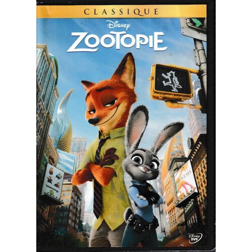 Zootopie. 1 Dvd Disney Classique. Style: Children. (P) 2016 ®The Walt Disney Company. © ®Disney. Film Usa. By ®Byron Howard Rich Moore Jared Bush. Tous Publics. Langue: Français Anglais. Durée: 1h44.