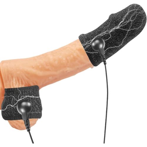 Electro Anneaux Extension De Pénis Masculin Agrandissement De Choc Électrique Sex Toy Ensemble Haute Élasticité Cockring, Sm Jouet Sexuel Électro-Stimulation Avec Anneaux Pour Pénis/Testicul.[V741]