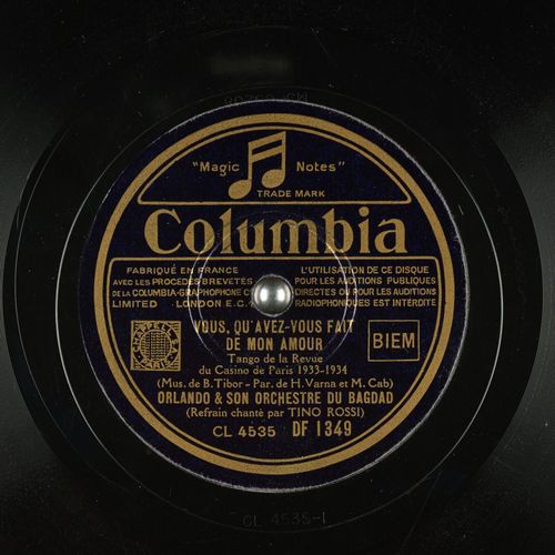 Orlando Et Son Orchestre Vous Qu Avez Vous Fait De Mon Amour