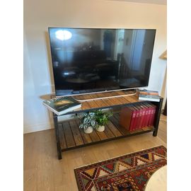 Meuble Tv Sur-Mesure Industriel ¿ Bois Massif & Métal ¿ Excellent État