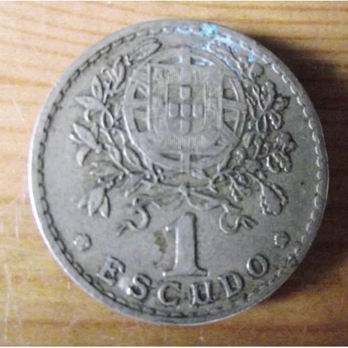 Pièce De 1 Escudo Républica Portuguesa 1943