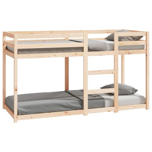Lits Superposés 2 Places 75x190 cm Bois Pin Massif Naturel