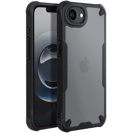 Coque Antichoc Pour Iphone 16e Coins Renforcés Dos Mat Anti-Trace Noir