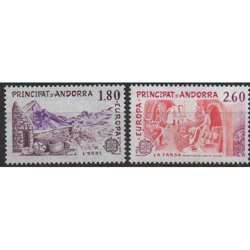 Andorre Timbres Europa 1983