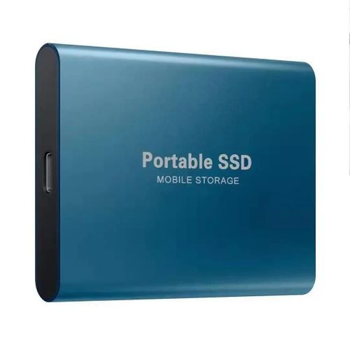 Disque dur externe Portable 1 to Mini disques durs SSD externe haute vitesse 1 to disque dur à semi-conducteurs pour ordinateur Portable/PC/IPad-Bleu