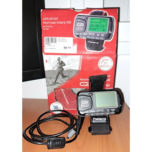 Montre Connecté Gps Sport Trail Running Chrono Marathon Grand Écran Jogging Décathlon Kalenji 300 Montre + Cd + Câble