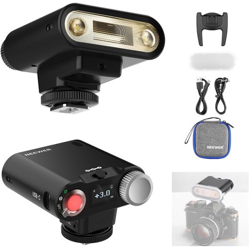 NEEWER Z160 Flash,22 WS GN14 6000±200 K CCT Speedlite, Mode A/M 1/1-1/128 Puissance du Flash,Flash Pleine Puissance 650,1,5 s Recyclage,Compatible avec Canon Nikon Sony Fuji