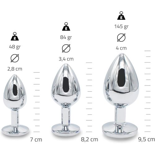 Plugs Anals Pack Trio Sextoys Unisexes En Acier Inoxydable Buttplug 3 Tailles Sextoys Débutants Confortable, Hygiénique & Hyppoalergénique - Homme & Femme Couleur Rose