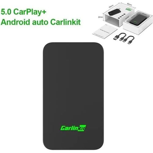 Adaptateur Carplay sans fil - Carlinkit - 5.0 - Compatible KIA - Bluetooth 4.1 - Mise à niveau facile