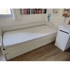 2 Lits Tiroir 90x200 ( 2 Matelas) Alinea