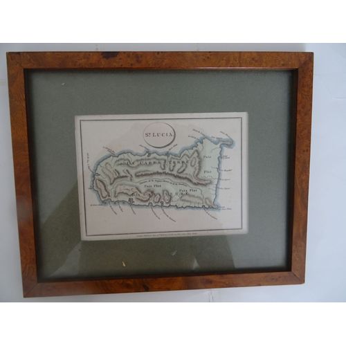 Estampe Authentique (Plan De St Lucia)