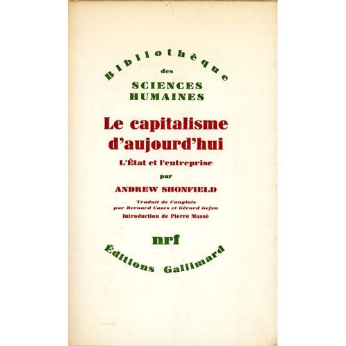 Le Capitalisme D'Aujourd'Hui - L'Etat Et L'Entreprise