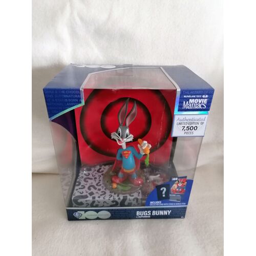 Figurine Bugs Bunny As Superman - Mcfarlane Toys Movie Maniacs - Édition Limitée De 7500 Pièces - Carte À Collectionner Avec Un Support Et Un Article - Warner Bros. 100 Celebrating Every Story - 2023